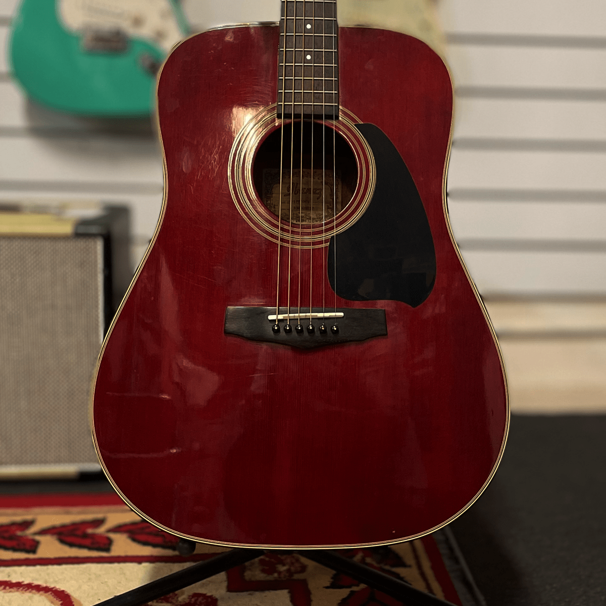 Byron Music Home Page Preloved - Ibanez PF10 Red Acoustic Guitar - Byron Music