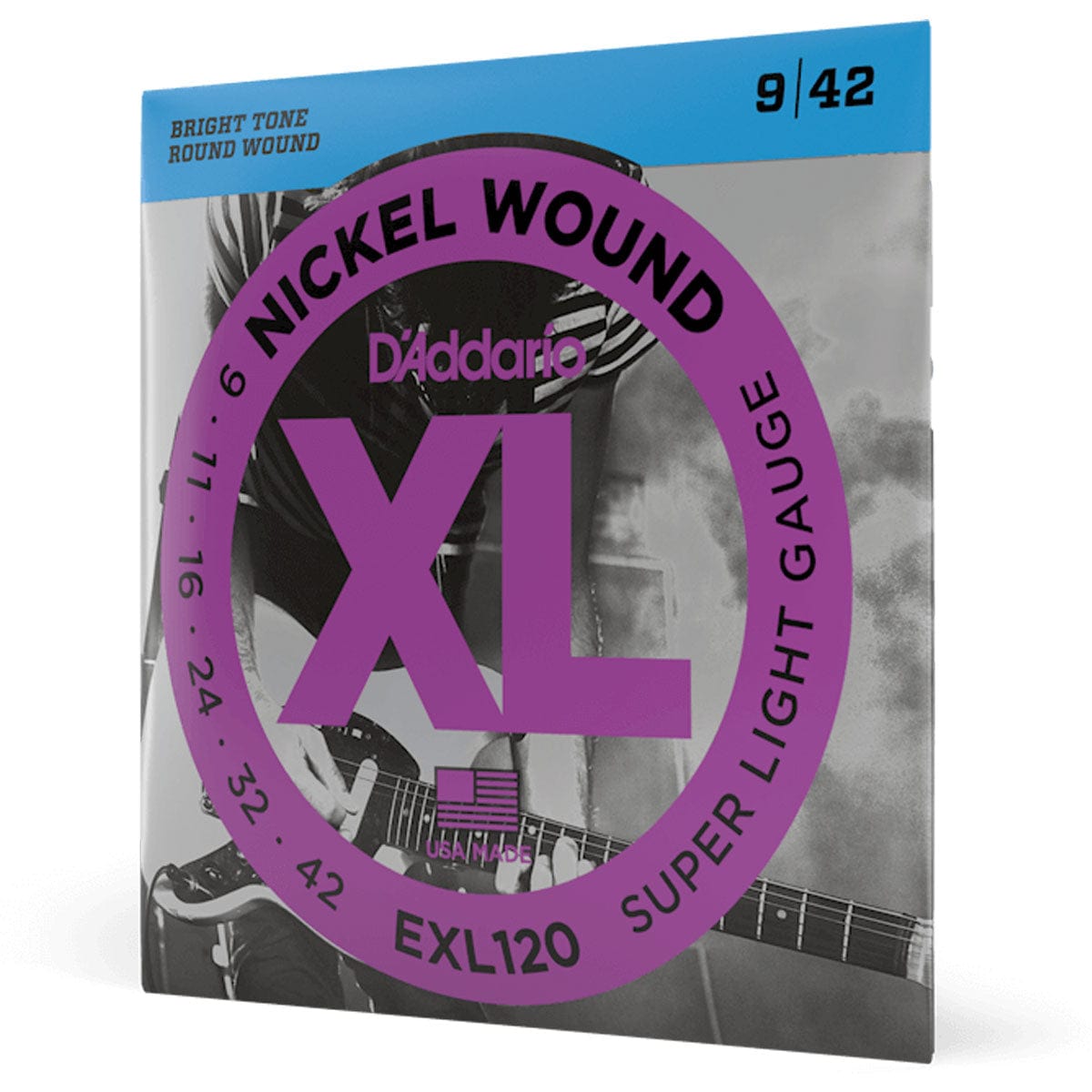 D&#39;Addario EXL120 Electric Guitar Strings Super Light 9-42 - Byron Music