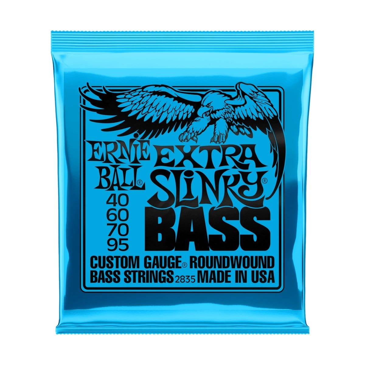 Ernie Ball Guitar Accessories Ernie Ball Electric Bass Strings 40-95 Extra Slinky Blue - Byron Music