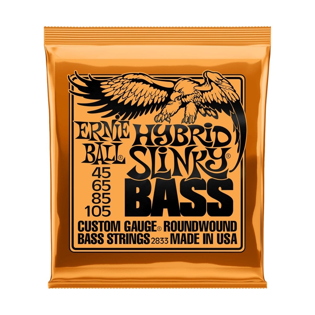 Ernie Ball Guitar Accessories Ernie Ball Electric Bass Strings 45-105 Hybrid Slinky Orange - Byron Music