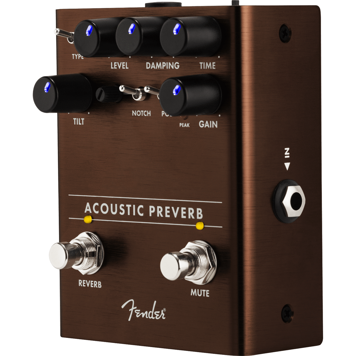 Fender Effects Fender Acoustic Preverb Preamp and Reverb Effect Pedal - Byron Music