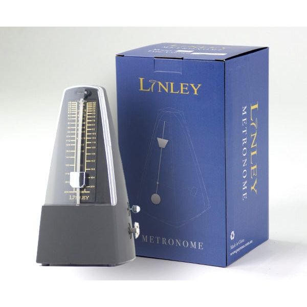 LINLEY Home Page 00917 Linley Metronome with bell - Matt Black - Byron Music