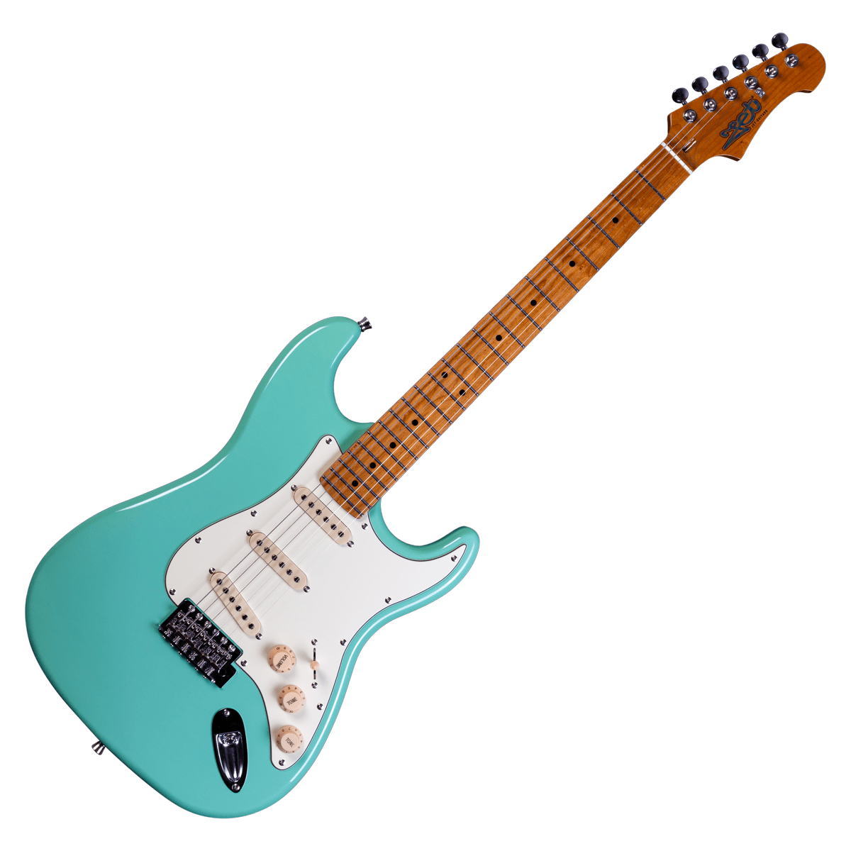 JET Home Page JET JS-300-SFG ELECTRIC GUITAR SEAFOAM GREEN SSS ROASTED MAPLE - Byron Music