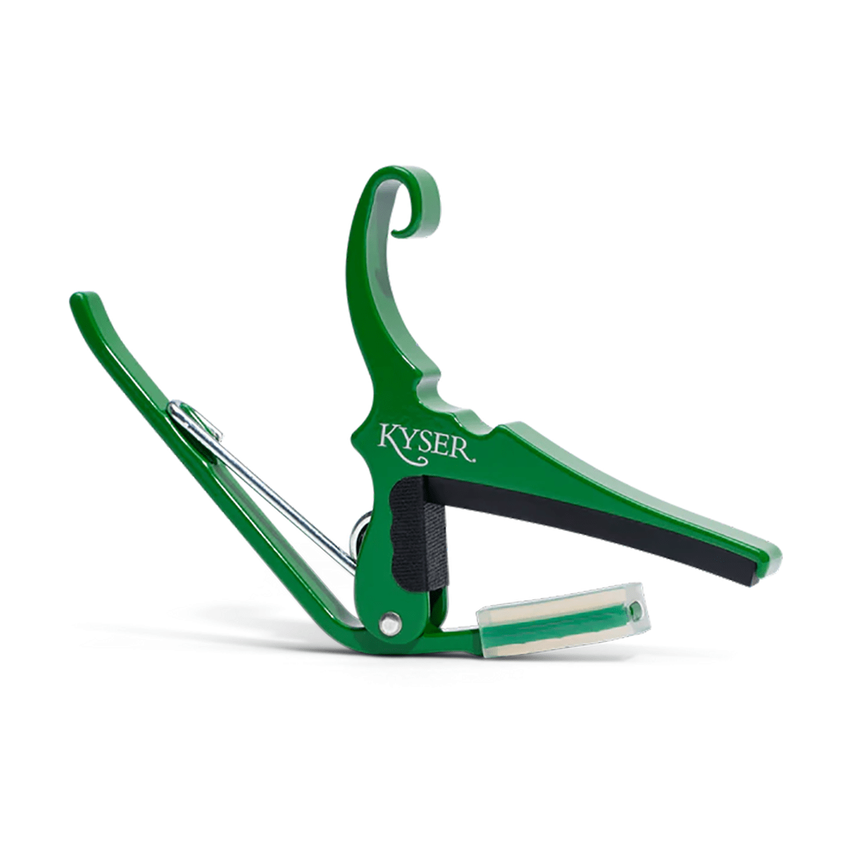 Kyser Home Page Kyser - Green Capo for acoustic guitars. Easy headstock park and one hand reposition. - Byron Music