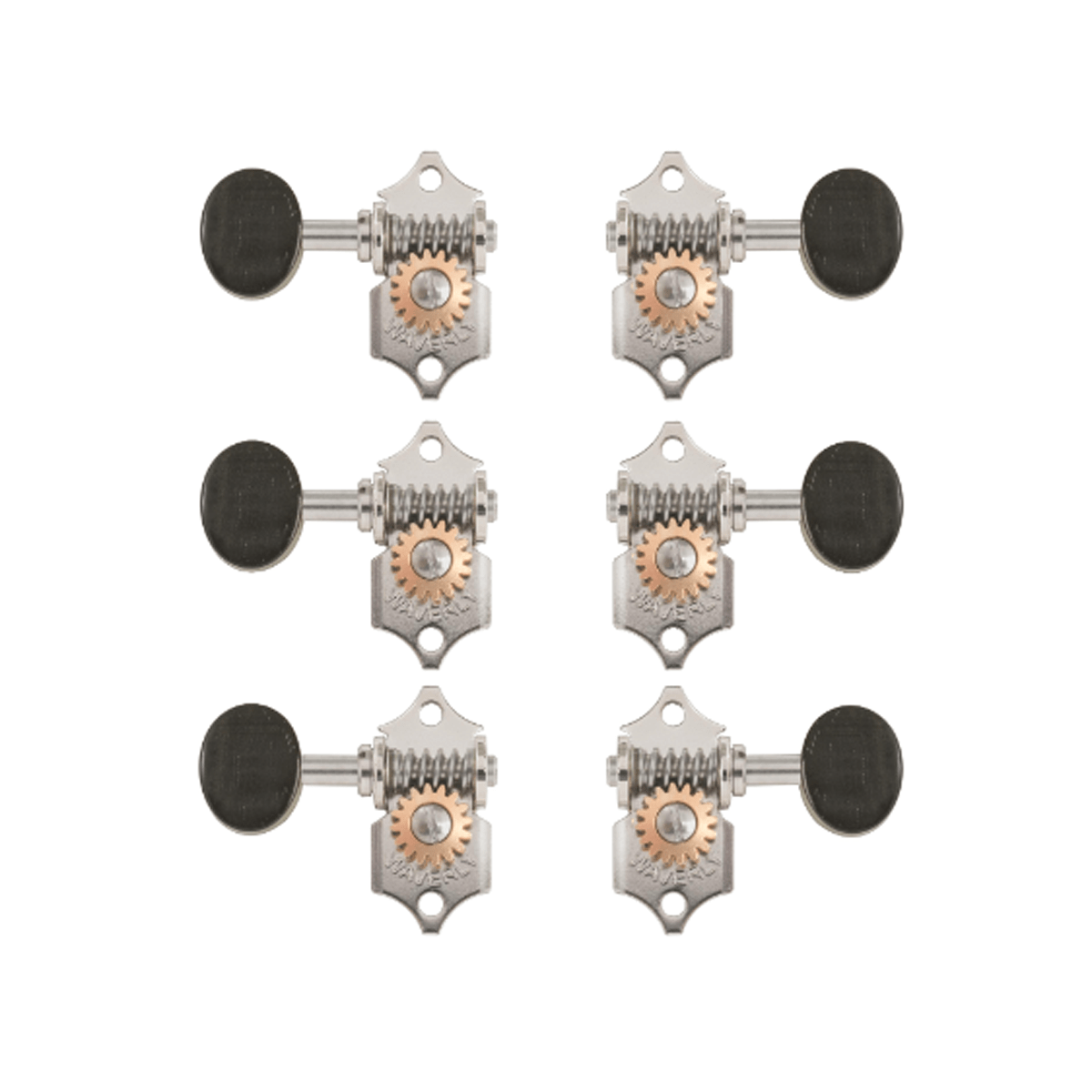 WAVERLY Home Page Waverly Machine Head Guitar Tuners - 4067 Nickel 3-a-side - Byron Music
