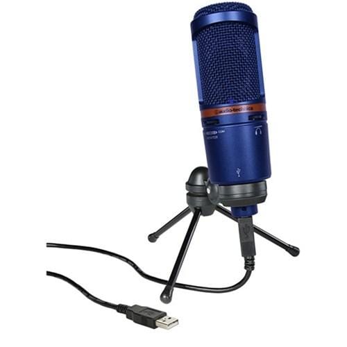 Audio Technica Recording Audio Technica AT2020 USB Condenser Mic Blue - Byron Music