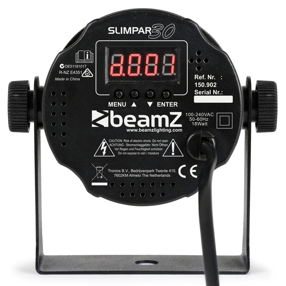 Beamz SlimPar RGB 30 6x3W LED Parcan with IR Remote Control - Byron Music