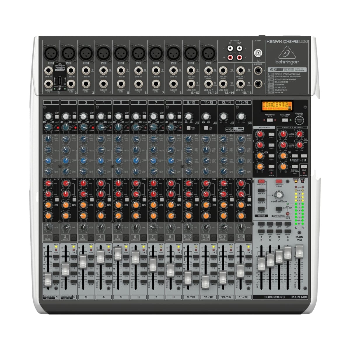Behringer PA | Lighting Behringer XENYX Mixer 24-Input with Effects and USB QX2442USB - Byron Music