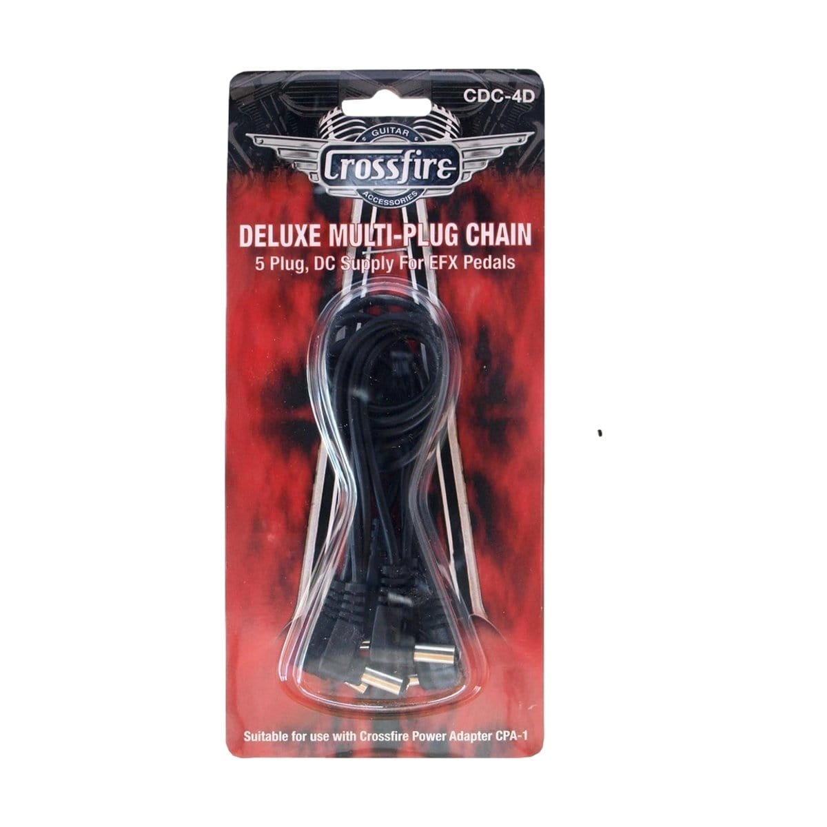 Crossfire Guitar Accessories Crossfire Daisy Chain Pedal Power Cable 5-Plug CDC-5 - Byron Music