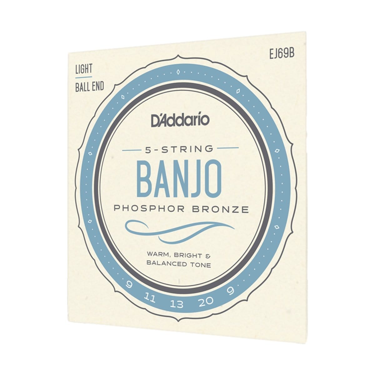 D&#39;Addario Guitar Accessories D&#39;Addario EJ69B Banjo Strings Ball End Light - Byron Music
