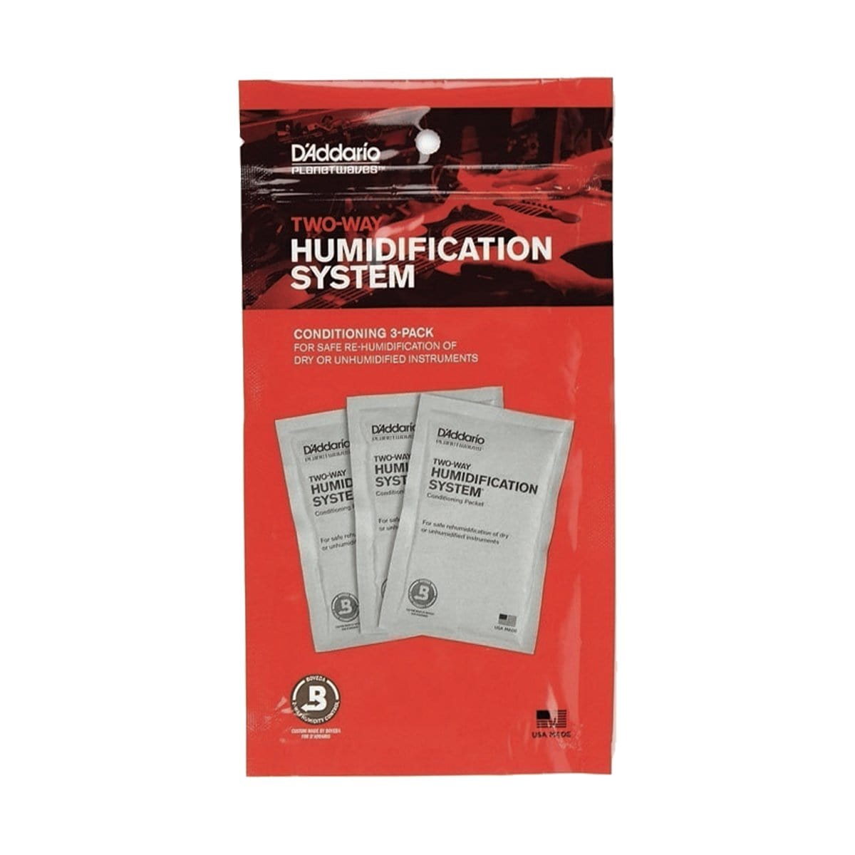 Daddario Guitar Accessories D&#39;Addario Two-Way Humidification System Conditioning Packets - Byron Music