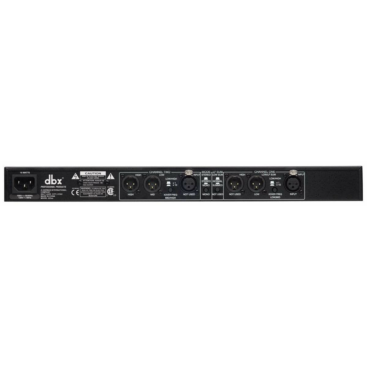 DBX Crossovers DBX 223XS Crossover Stereo 2-Way/Mono 3-Way - Byron Music