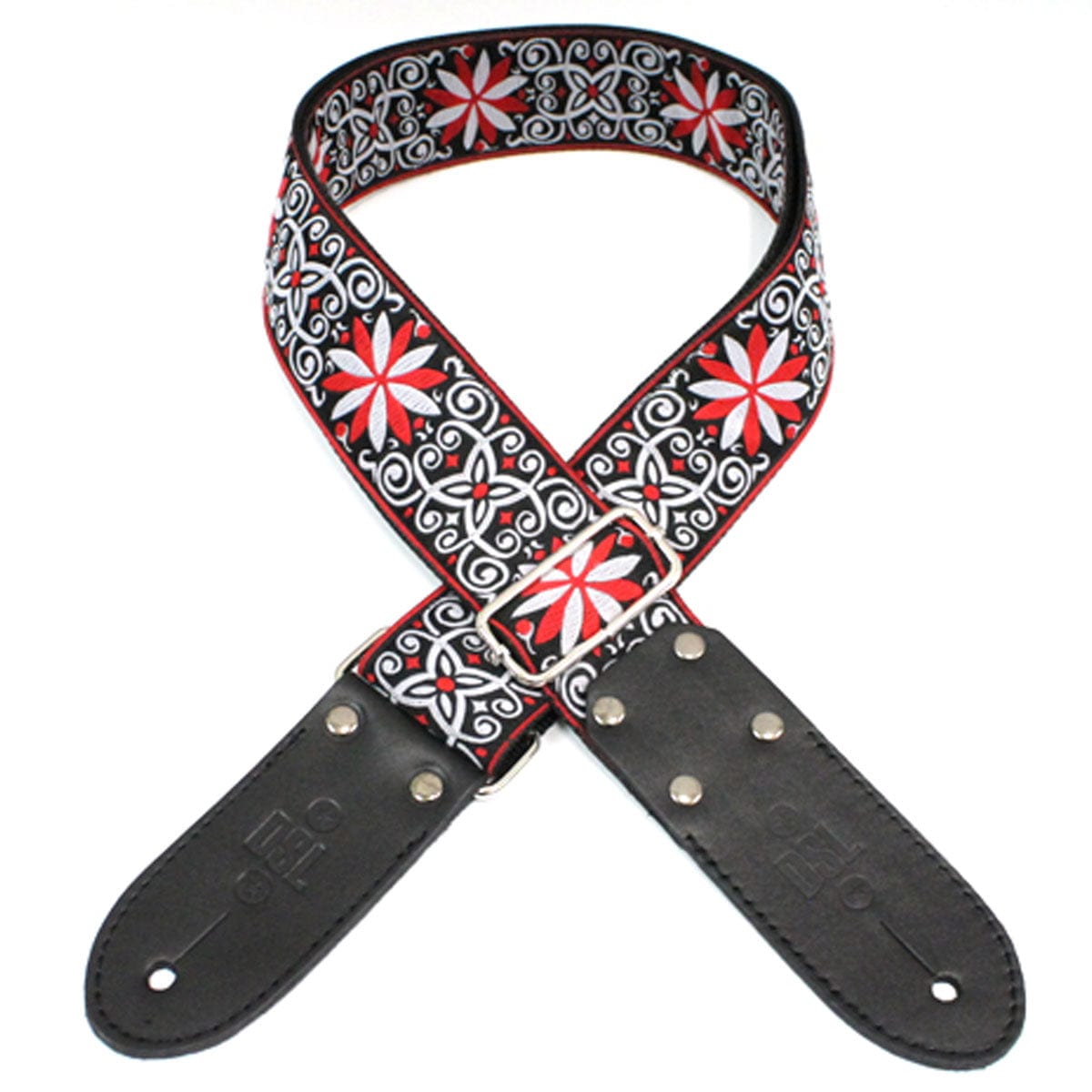 DSL Guitar Accessories DSL 2 Inch Guitar Strap Jacquard - Red Angel - Byron Music