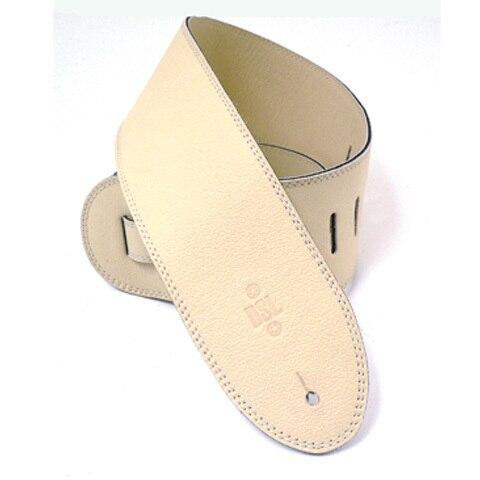 DSL Guitar Accessories DSL Strap Guitar Bass 3-Ply Garment Leather Beige 3.5 Inch Aus Made NEW - Byron Music
