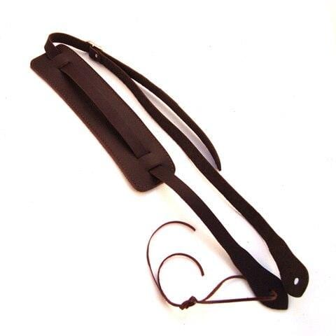 DSL Guitar Accessories DSL Strap Ukulele Uke Leather Vintage Style Brown 2.5 Inch Aus Made NEW - Byron Music