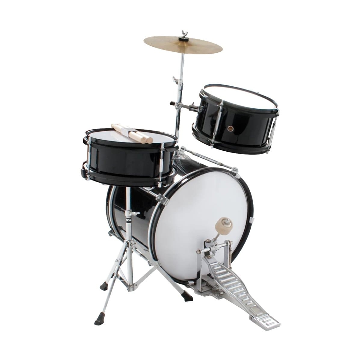 DXP Percussion DXP Junior Drum Kit 3-Piece Black TXJ3BK - Byron Music