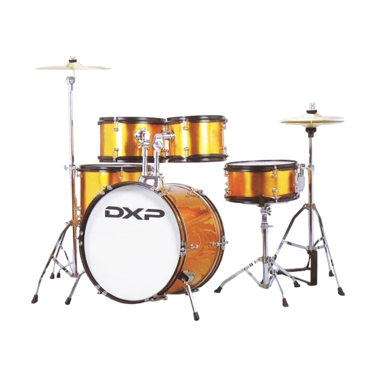 DXP Percussion DXP Junior Plus Drum Kit 5-Piece Gold Sparkle TXJ7GS - Byron Music