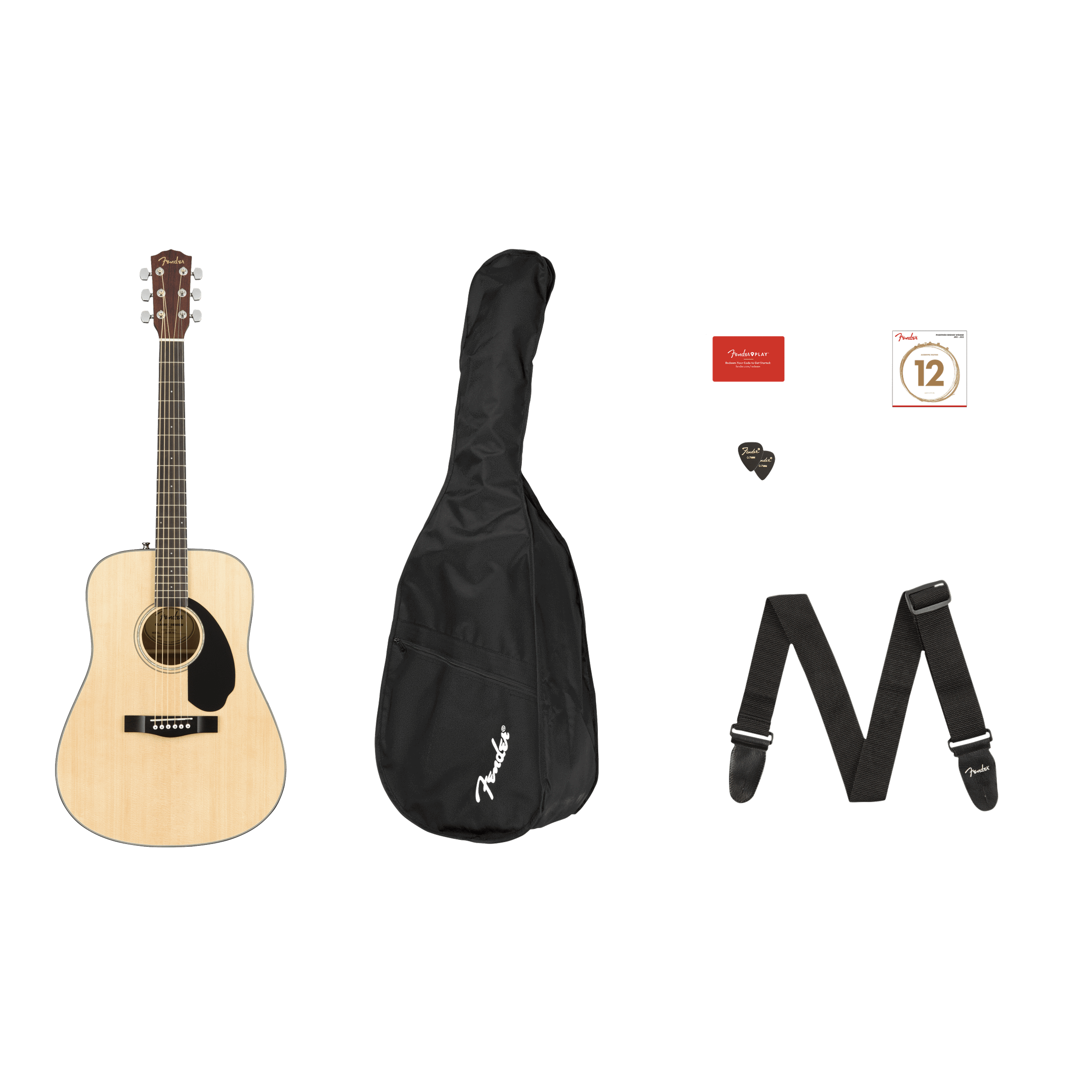 FENDER Performance Plus Series Dreadnought Guitar Bag Acoustic Guitar Gig  Bag