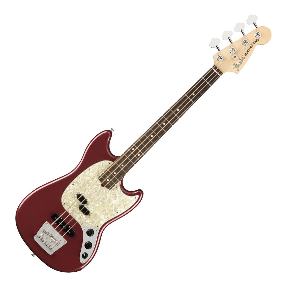 Fender Guitar Fender American Performer Mustang Bass Aubergine - Byron Music