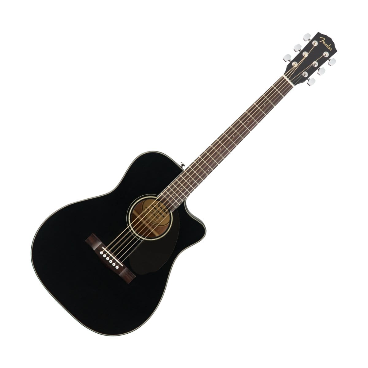 Fender Guitar Fender CC-60SCE Acoustic/Electric Guitar Concert Black - Byron Music