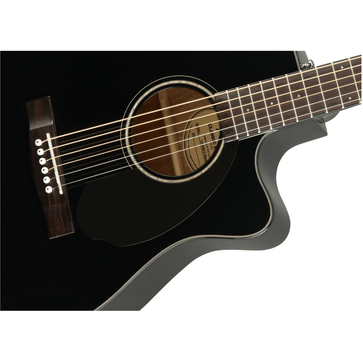 Fender Guitar Fender CC-60SCE Acoustic/Electric Guitar Concert Black - Byron Music