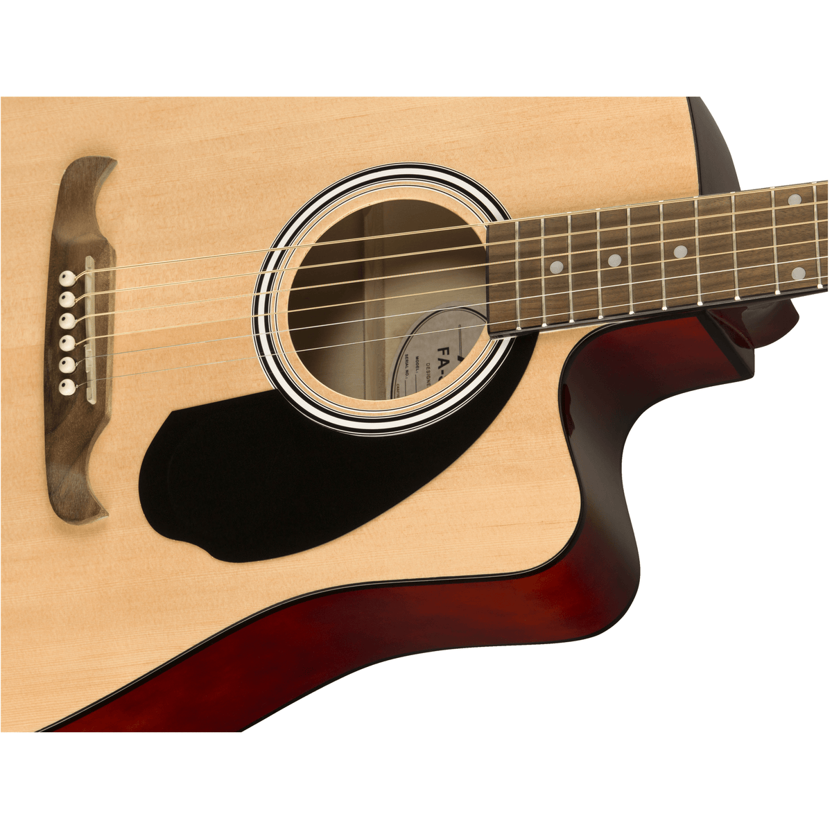 Fender Guitar Fender FA-125CE Acoustic/Electric Guitar Dreadnought Natural - Byron Music