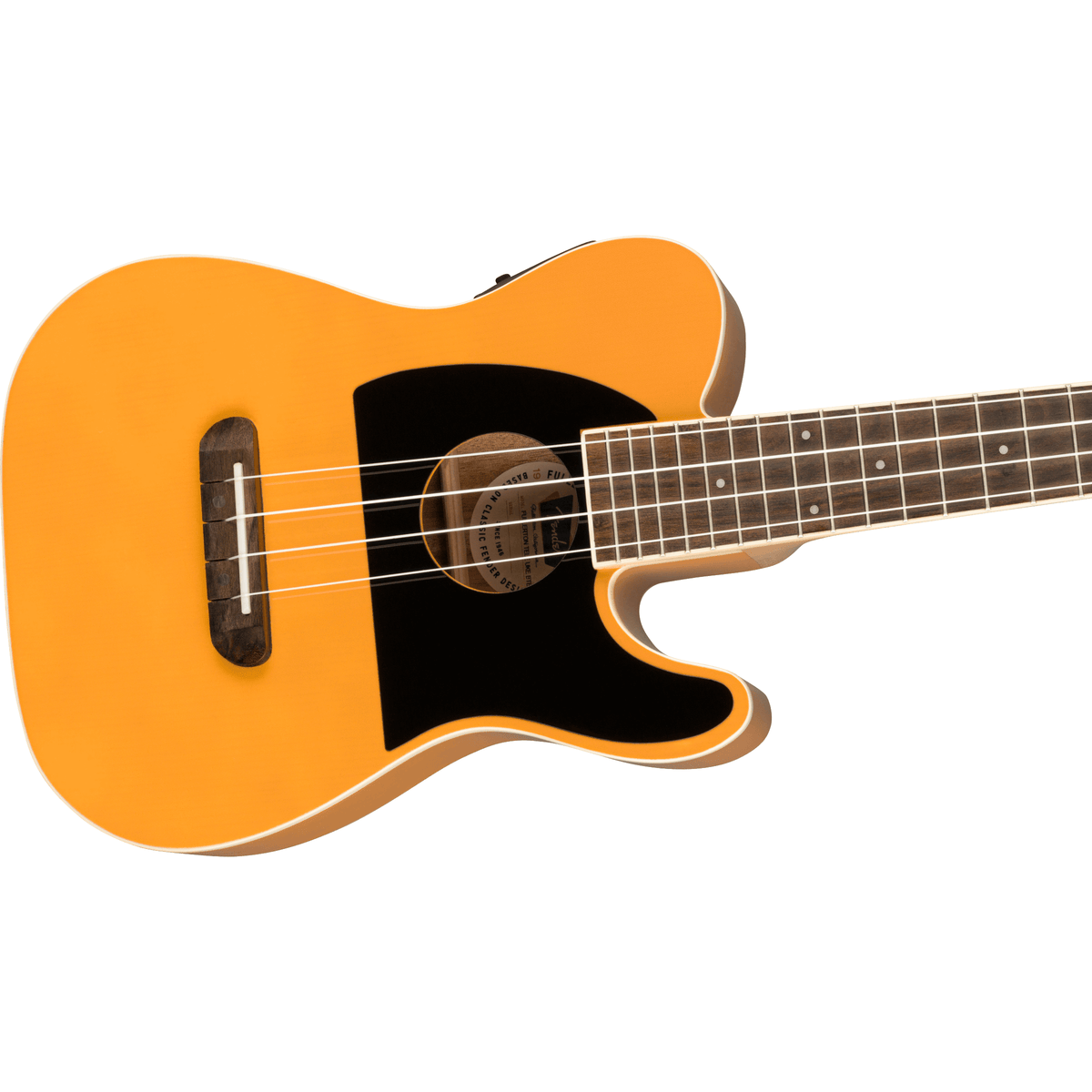 Fender Guitar Fender Fullerton Tele Ukulele Butterscotch Blonde with Pickup - Byron Music