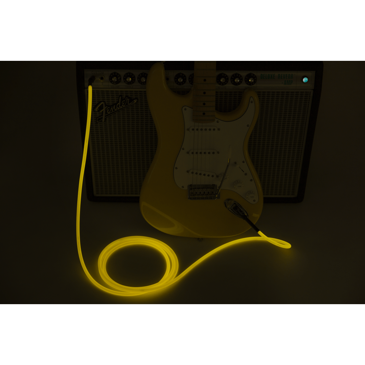 Fender Guitar Accessories Fender Guitar Cable 10FT Glow in the Dark Orange - Byron Music