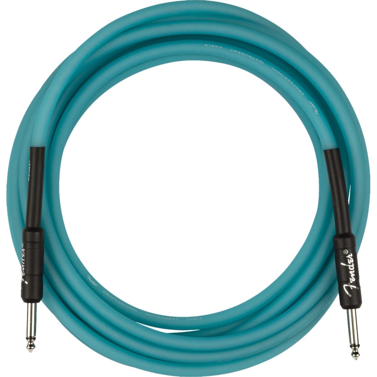 Fender Guitar Accessories Fender Guitar Cable 18.6FT Glow in the Dark Blue - Byron Music