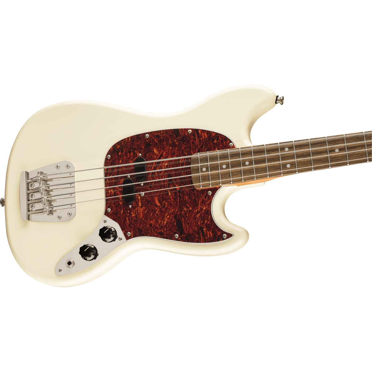 Squier Guitar Fender Squier Classic Vibe 60s Mustang Bass Olympic White - Byron Music