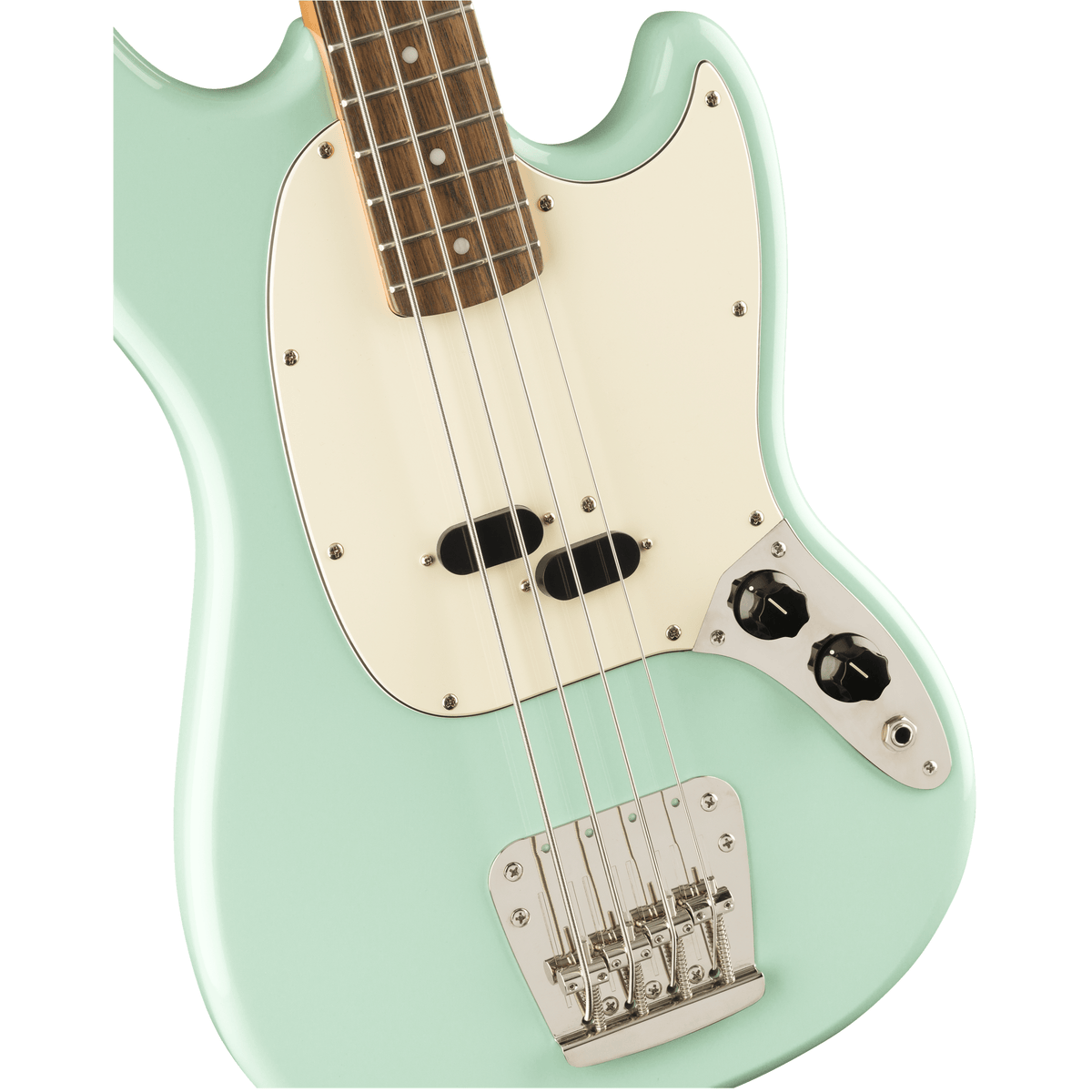 Squier Guitar Fender Squier Classic Vibe 60s Mustang Bass Surf Green - Byron Music
