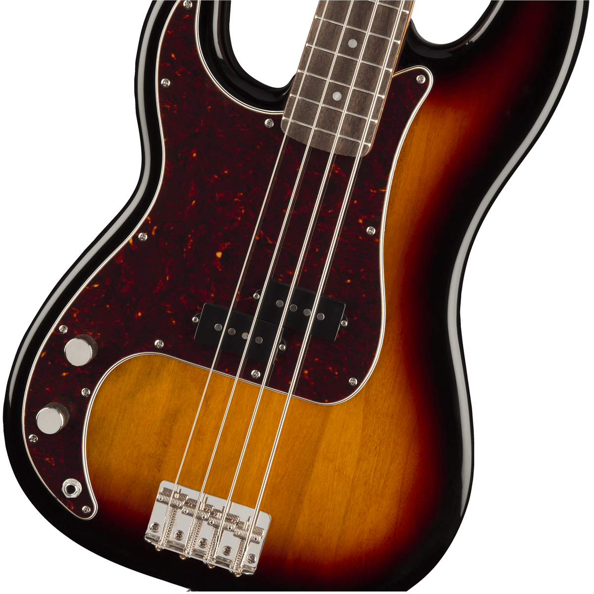 Squier Guitar Fender Squier Classic Vibe 60s Precision Bass Left-Handed 3-Color Sunburst - Byron Music