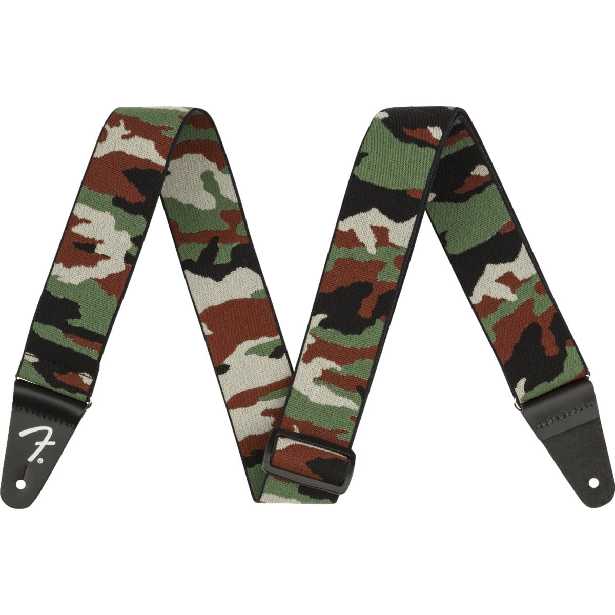 Fender Guitar Accessories Fender Weighless Camouflage Guitar Strap Woodland - Byron Music