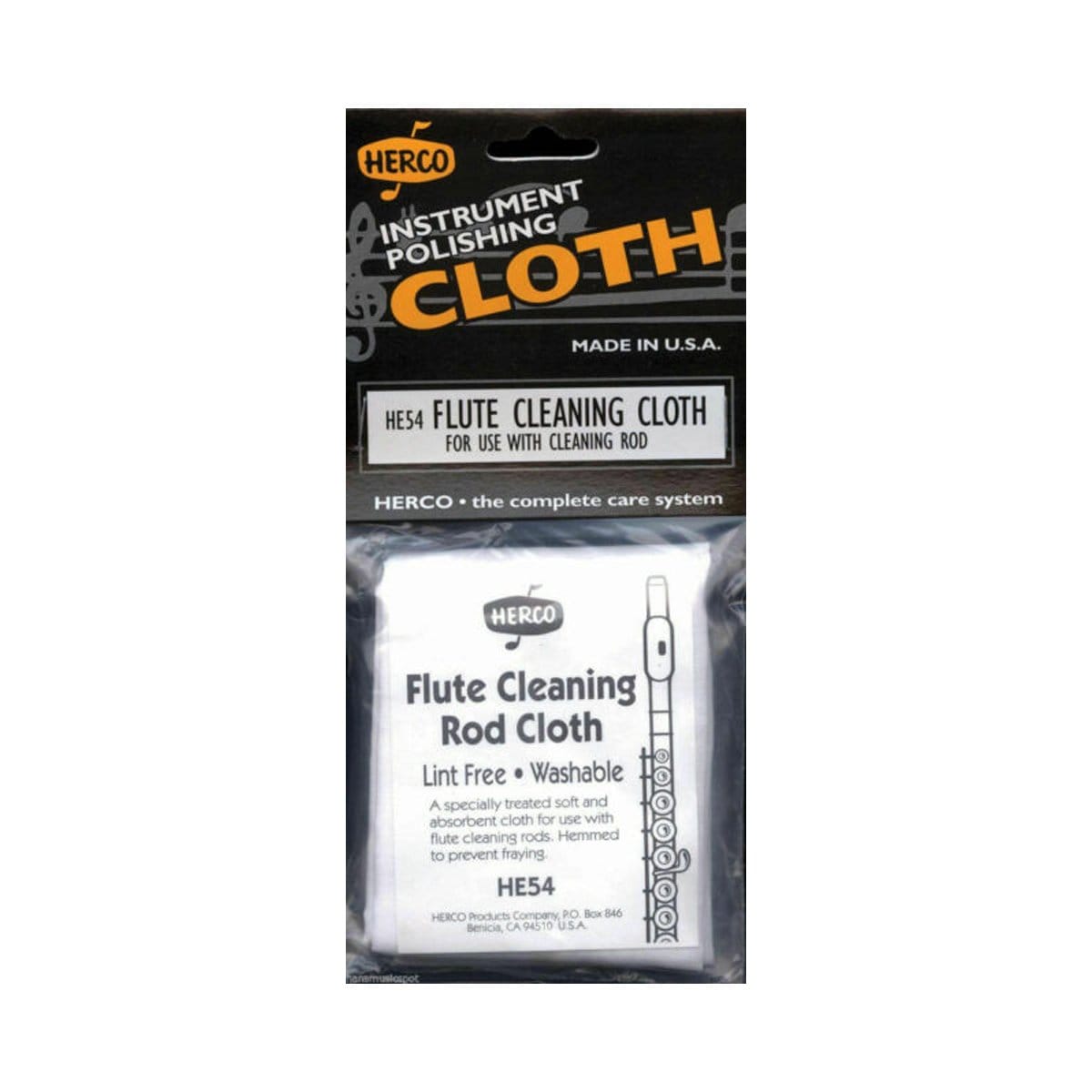 Herco Orchestral Herco HE54 Flute Cleaning Cloth - Byron Music