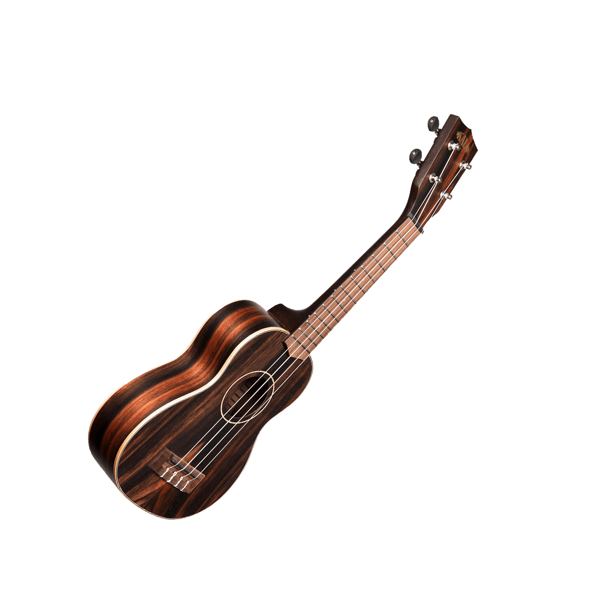 Kala Guitar Kala Ukulele Uke Striped Ebony Soprano KA-EBY-S - Byron Music