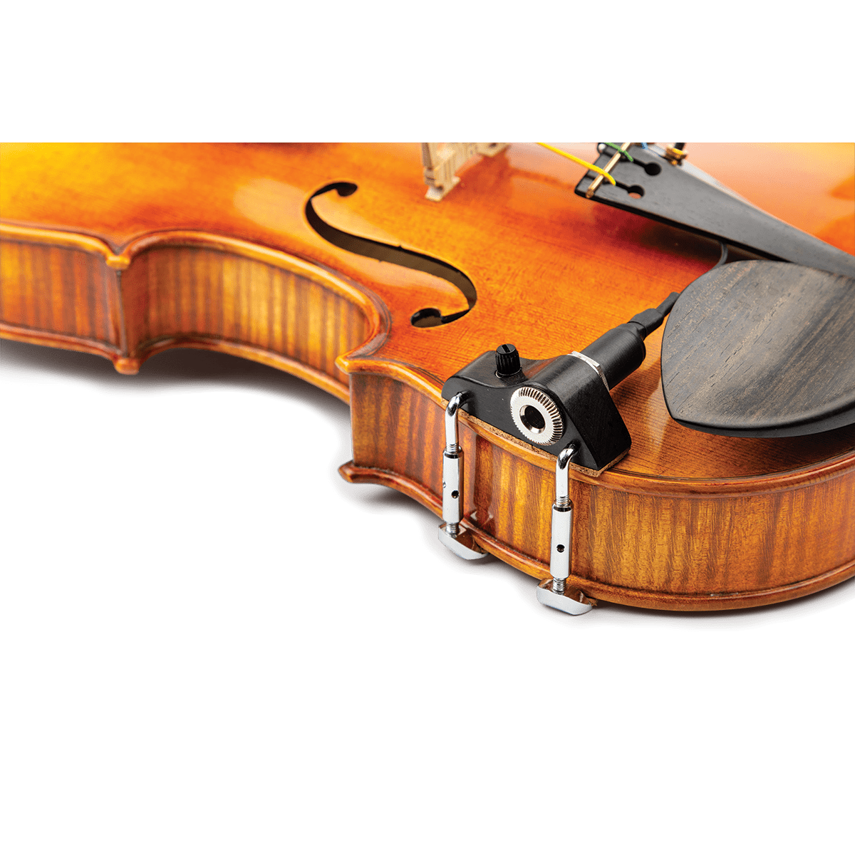 KNA Pickups Orchestral KNA VV-3V Ebony Violin Pickup with Volume Control - Byron Music