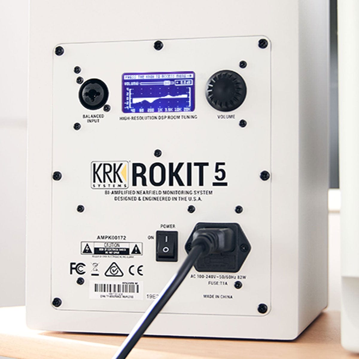 KRK ROKIT RP5G4 5 Studio Monitors (Two Tone White Noise) Byron Music