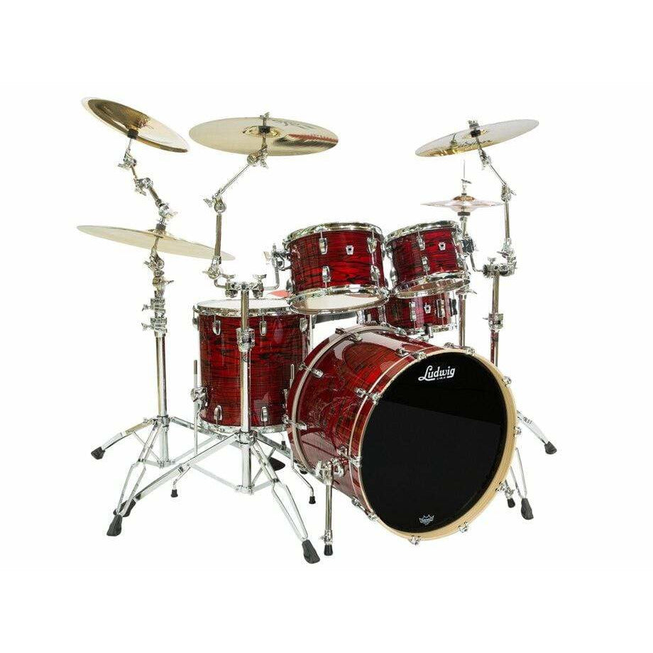 Ludwig Percussion Ludwig Keystone X Fab 22&quot; Shell Pack 3 Piece Drum Red Swirl Drum Kit - Byron Music