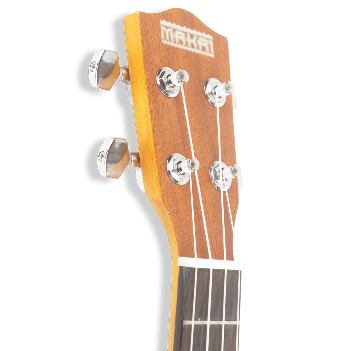 Makai Guitar Makai Ukulele Uke Tenor Solid Top with Double U0 Pickup MT-70-FX - Byron Music