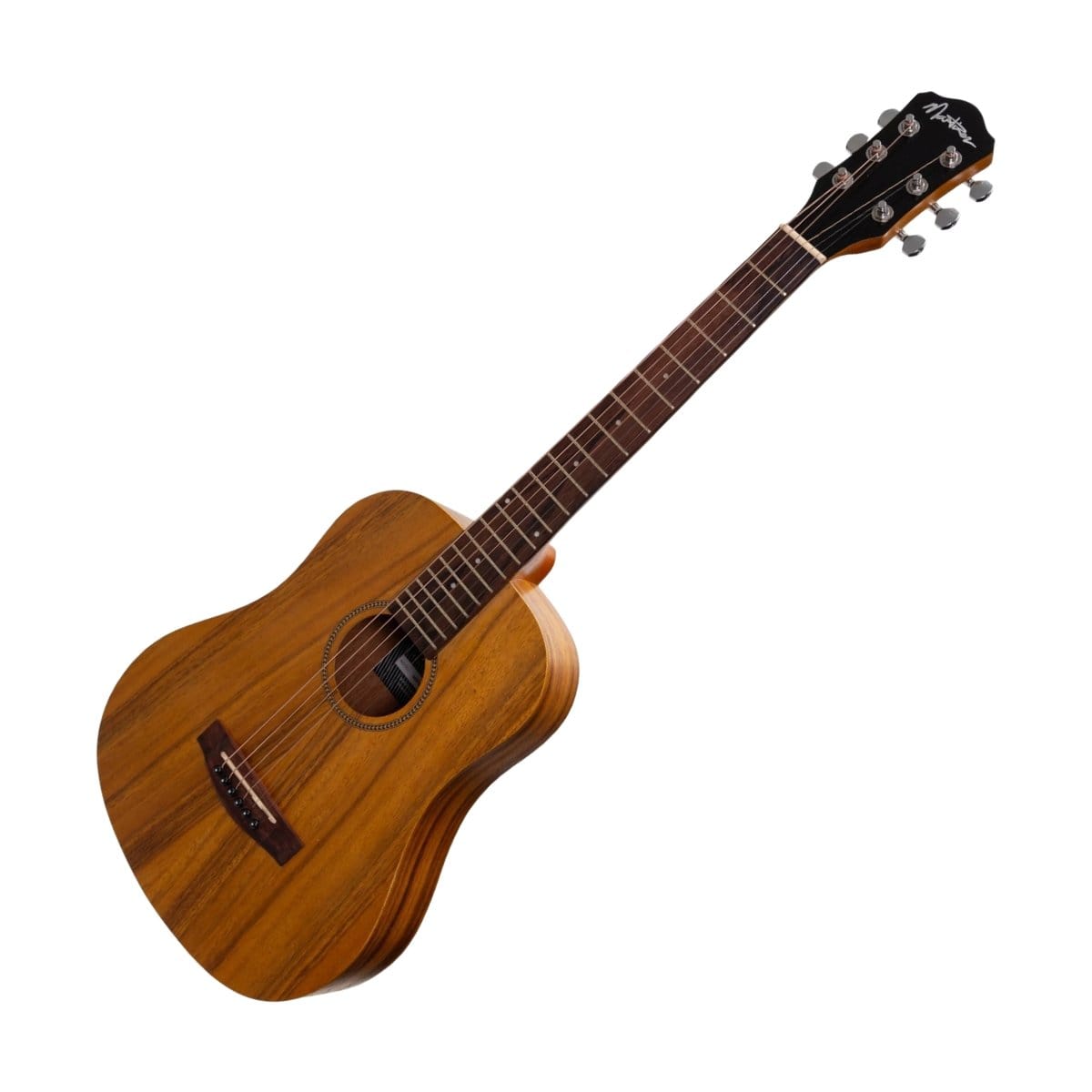 Martinez Guitar Martinez Babe Traveller Mini Acoustic/Electric Guitar Koa MZP-BT2-KOA - Byron Music