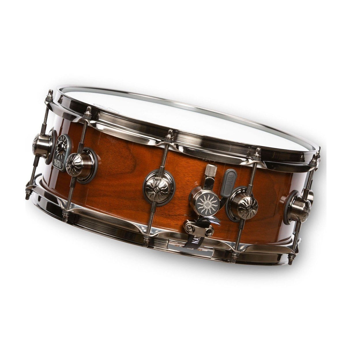 Natal Percussion Natal Snare Drum 14 x 5.5 Inch Walnut Original Natural Walnut Finish - Byron Music