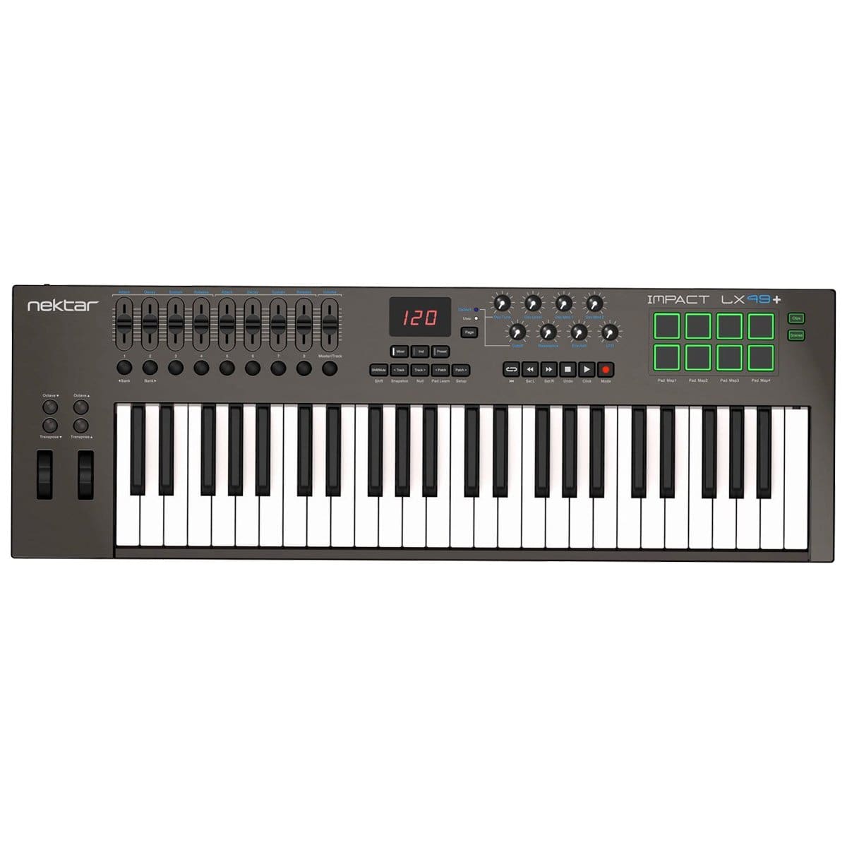 Nektar Keys Nextar Compact LX 49 Midi Keyboard Controller - Byron Music