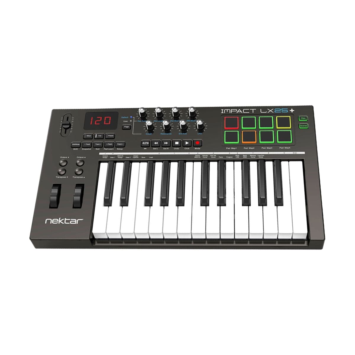 Nektar　Byron　Controller　Keyboard　Note　Impact　Midi　USB　LX25+　25　Music