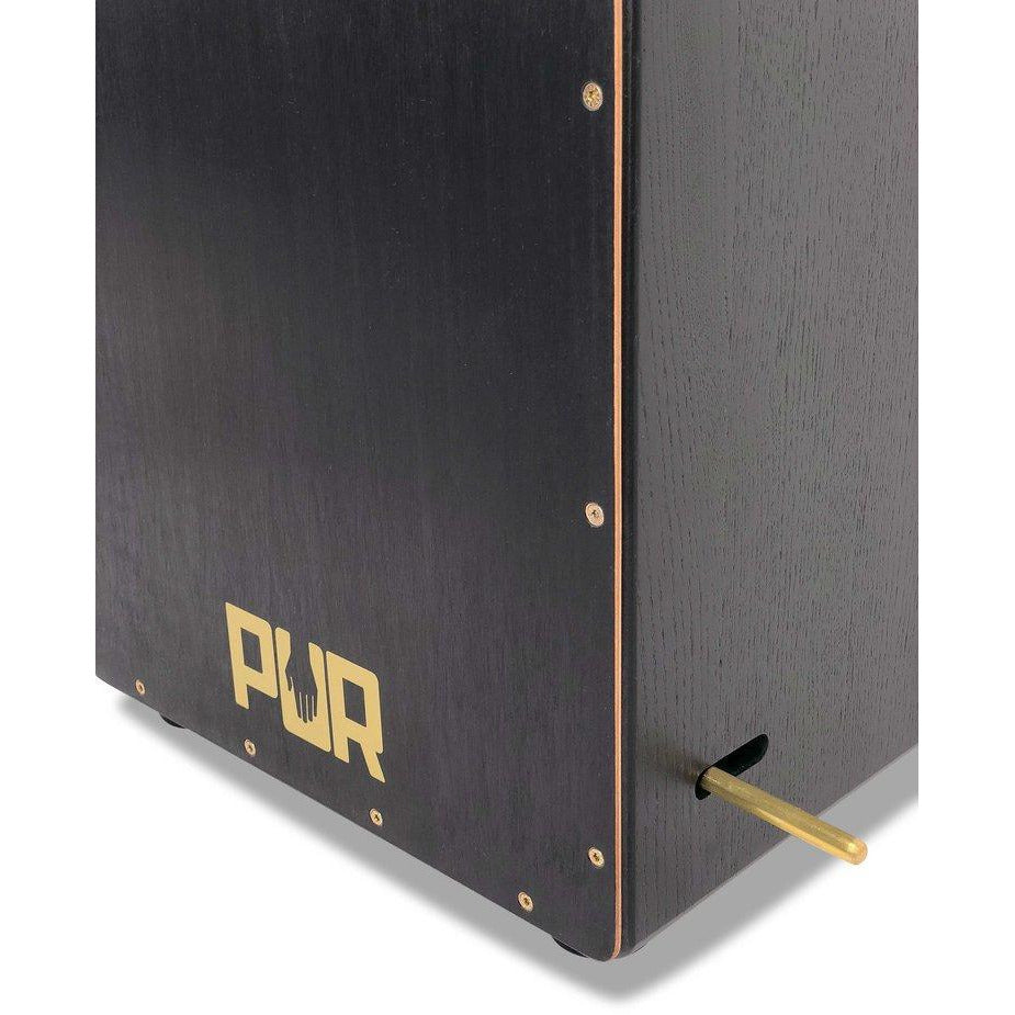 Pur Percussion Pur Cajon Vision SP Pro Black &amp; Gold with Bag - Byron Music