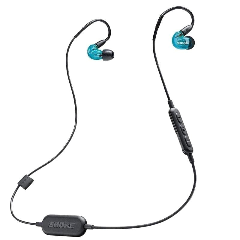 Shure Recording Shure SE215 Wireless Sound Isolating In-Ear Headphones - Blue - Byron Music