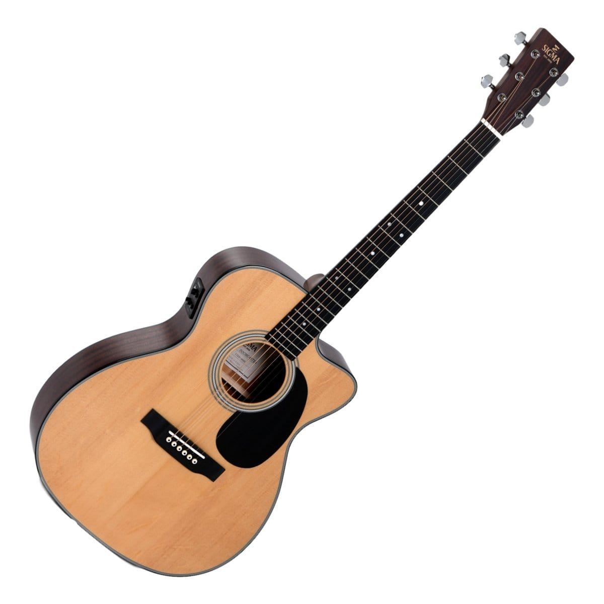 Sigma Guitar Sigma Acoustic Guitar 000 Size Solid Spruce Top with Pickup 000MC-1E - Byron Music