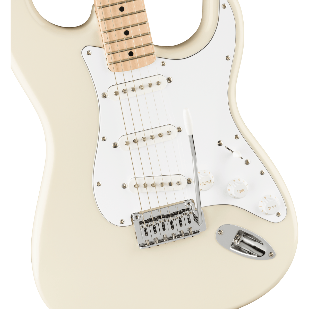 Squier Guitar Squier Affinity Stratocaster Olympic White Electric Guitar - Byron Music