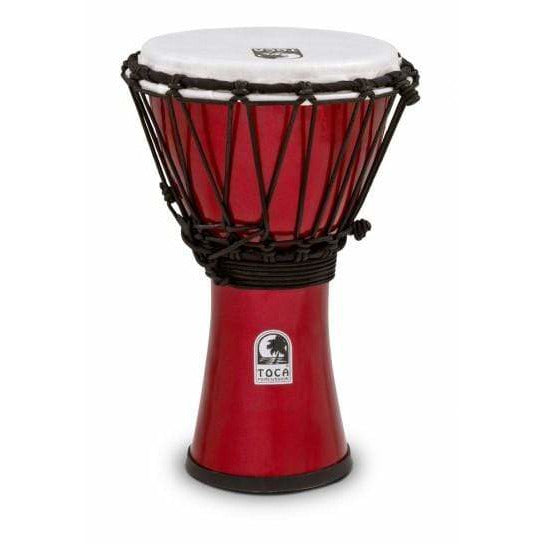 TOCA Home Page Toca Djembe 7 Inch Freestyle Coloursound Metallic Red - Byron Music