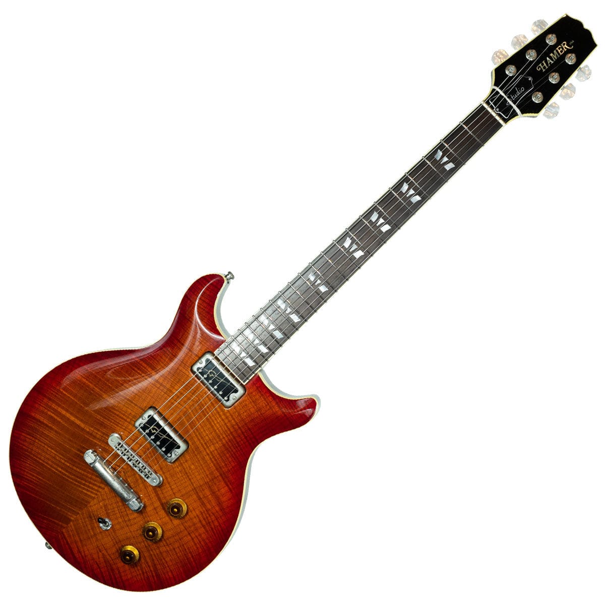 Hamer Guitar Used Hamer Studio Custom USA Flame Burst w/Hardcase - Byron Music