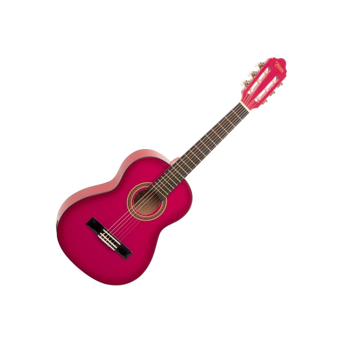 Valencia Guitar Valencia 1/2 Size Classical Guitar Pink Sunburst VC102PKS - Byron Music